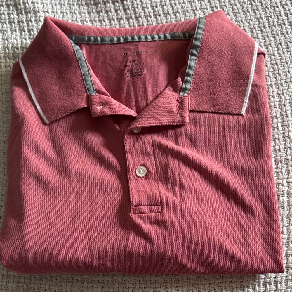 Van Heusen Men's Coral Polo Shirt